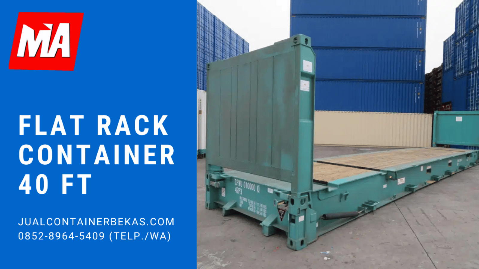 Flat rack Container 40 Ft